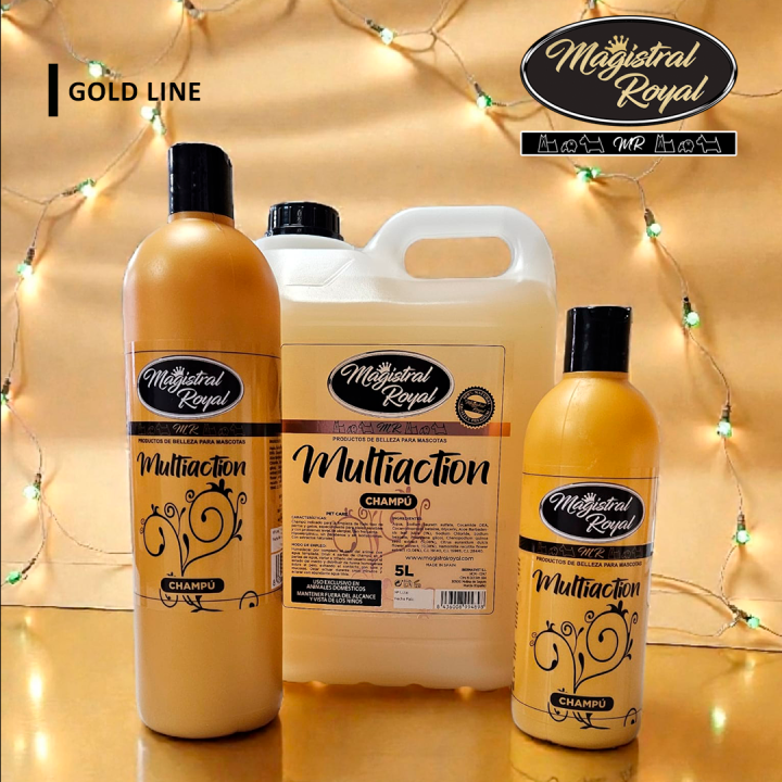 Champú Premium Perros Multiaction Gold Line | Lujo y Brillo