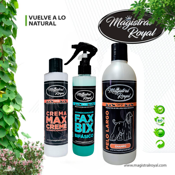 Pack Champú y Crema Perros Pelo Largo | Cosmética Canina