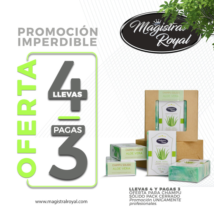 Oferta 4x3 Champú Sólido Perros Aloe Vera | Zero Waste
