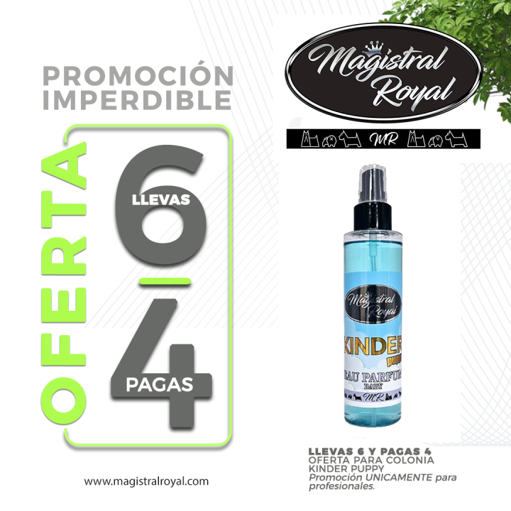 Oferta 6x4 Perfume Kinder Puppy | Aroma Polvos de Talco