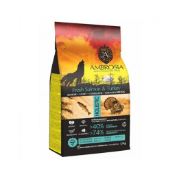 Pienso Grain Free Light Salmon Pavo Ambrosia (Perros Mini Senior)