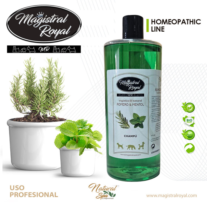 Champú Romero y Mentol Perros | Calmante y Refrescante